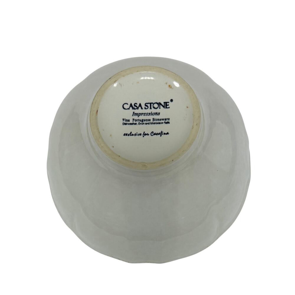 New Casafina Casa Stone Impressions White Bowl. KT166 - Picture 4 of 4